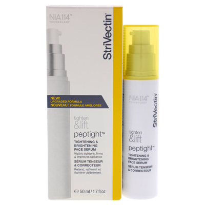Shop Strivectin Peptight Tightening And Brightening Face Serum By  For Unisex - 1.7 oz Serum In Yellow