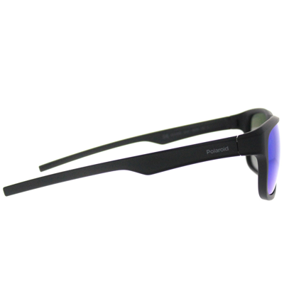 Polaroid Pld 3018/s Dl5 Jy Unisex Rectangle Sunglasses In Black