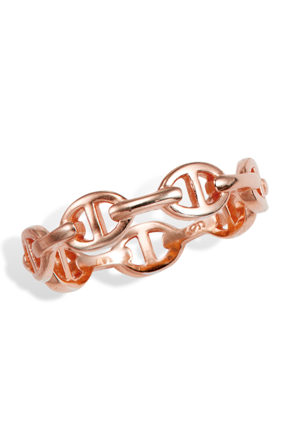 Shop Savvy Cie Jewels Rose Gold Vermeil Mariner Link In Pink