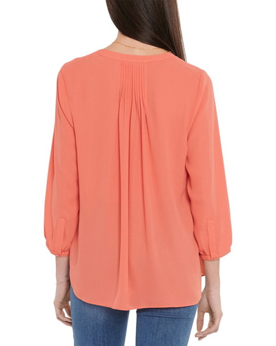 Shop Nydj Pintuck Blouse In Pink