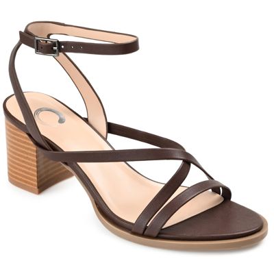 Journee Collection Anika Strappy Sandal In Brown