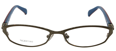 Shop Valentino Vl 5591 Njs 51mm Unisex Rectangle Eyeglasses 51mm In Silver