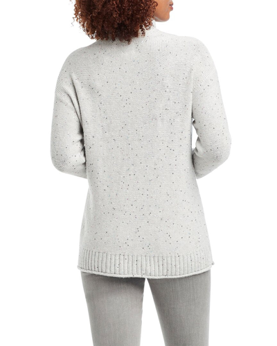 Shop Nic + Zoe Nic+zoe Missy Cozy Sparkle Sweater In Grey