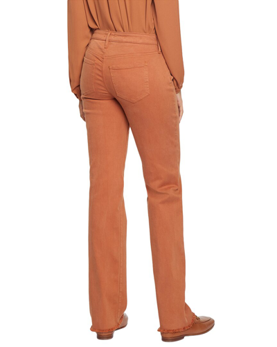 Shop Nydj Mid Rise Relaxed Straight Jean In Brown