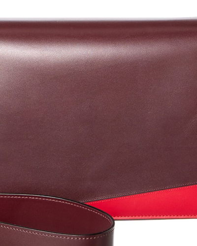 Shop Valextra Swing Leather Shoulder Bag In Red
