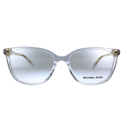 Michael Kors Santa Clara Mk 4067u 3015 53mm Womens Rectangle Eyeglasses 53mm In Multi