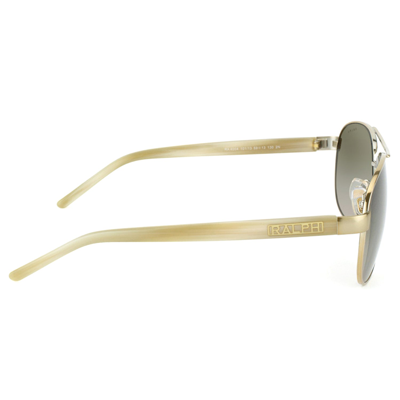 Shop Ralph By Ralph Lauren Ra 4004 101/13 Unisex Aviator Sunglasses In Gold
