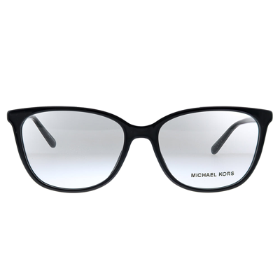 Michael Kors Santa Clara Mk 4067u 3005 55mm Womens Square Eyeglasses 55mm In Black