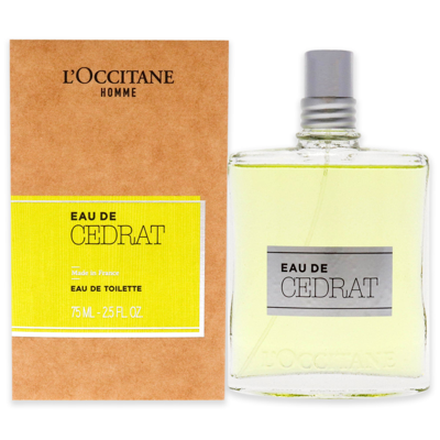 Shop L'occitane Eau De Cedrat By Loccitane For Men - 2.5 oz Edt Spray In White