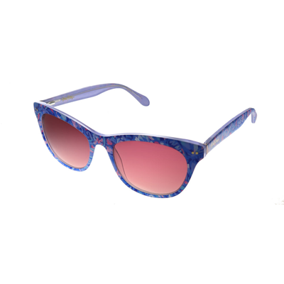 Shop Lilly Pulitzer Lp Miraval Mu Womens Rectangle Sunglasses In Multi