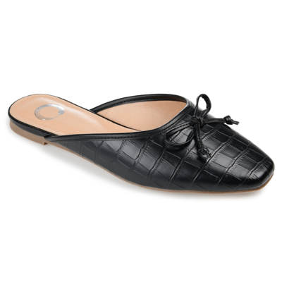 Journee Collection Journee Tammala Bow Detail Flat In Black