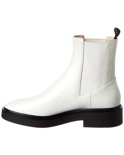 Stuart Weitzman Henley Leather Bootie In White