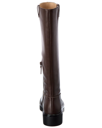 Shop Stuart Weitzman Henley Leather Knee-high Boot In Brown