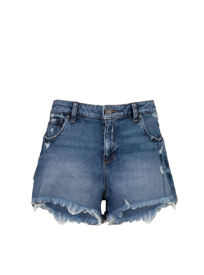 Shop Kut From The Kloth Jane High Rise Short In Instruction Wash In Grey