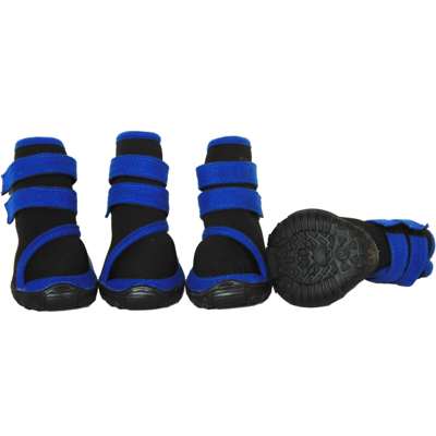 Shop Pet Life 'performance-coned' Premium Stretch High Ankle Support Dog Shoes - Set Of 4 In Black