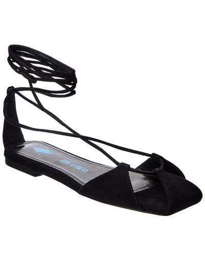 Shop Attico The  Ferdi Suede Sandal In Black