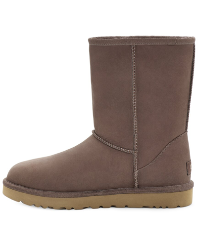Ugg Classic Short Leather Water Resistant Boot In Grey | ModeSens