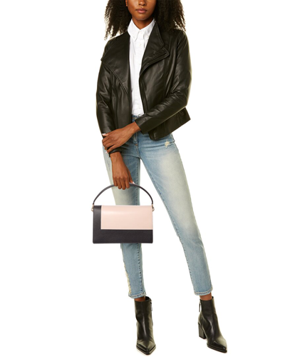 Shop Valextra Swing Medium Leather Shoulder Bag In Beige