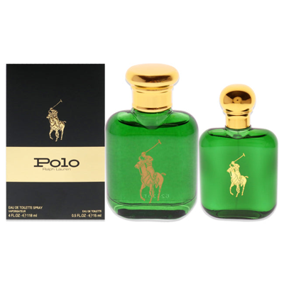 Shop Ralph Lauren Polo Green By  For Men - 2 Pc Gift Set 4oz Edt Spray, 0.5oz Edt Spray