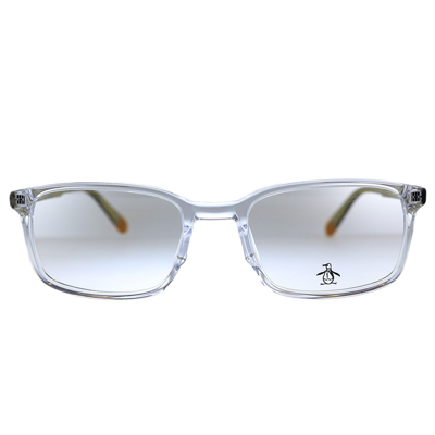 Shop Original Penguin Pe Layne Cr 51mm Unisex Rectangle Eyeglasses 51mm In White