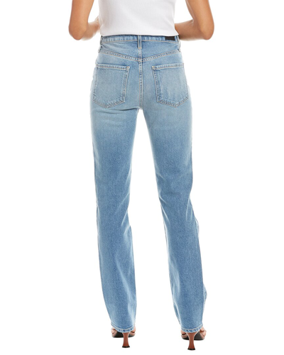 Shop Le Jean Sabine Starlight Wash High-rise Straight Jean In Blue