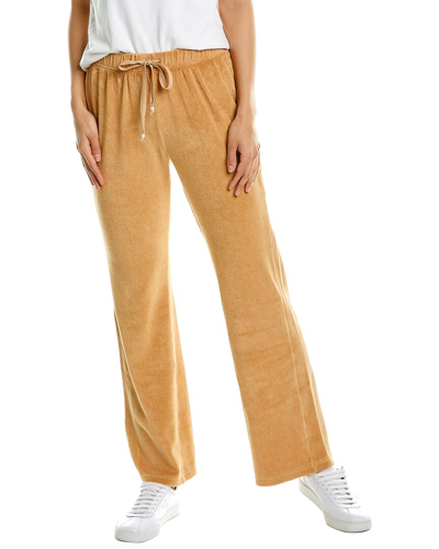 Shop Donni . The Terry Wide Leg Pant In Brown
