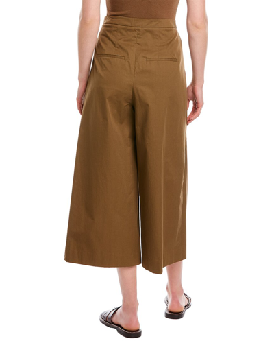 Shop Vince Pleated Culotte Pant In Brown