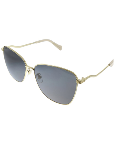 Shop Gucci Women's Gg0970s 60mm Sunglasses In Blue