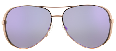 Shop Michael Kors Chelsea Mk 5004 10034v Unisex Aviator Sunglasses In Purple