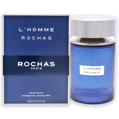 Shop Rochas L Homme  By  For Men - 3.3 oz Edt Spray In Blue