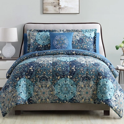 Shop Modern Threads 8-piece Printed Reversible Complete Bed Set Granada In Multi