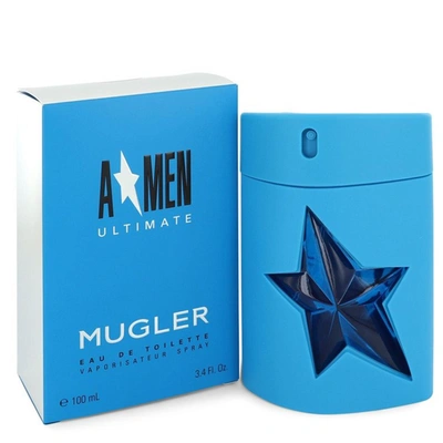 Shop Mugler Thierry  550658 3.4 oz Angel Amen Ultimate Cologne Eau De Toilette Spray For Men In Green