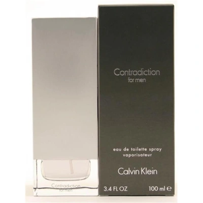 Shop Calvin Klein Contradiction For Men By  - Edt Spray** 3.4 oz In White