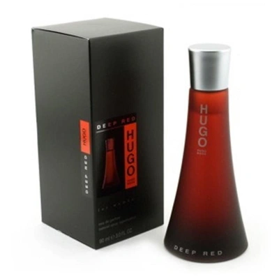 Shop Hugo Boss Deep Red By  - Edp Spray 3 oz In Black