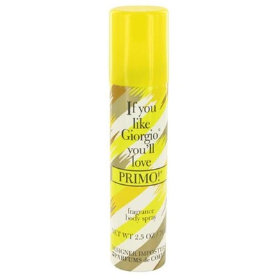 Shop Parfums De Coeur 531933 2.5 oz Designer Imposters Primo Body Spray For Women In Yellow