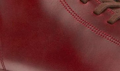 Camper Brutus Combat Boot In Burgundy