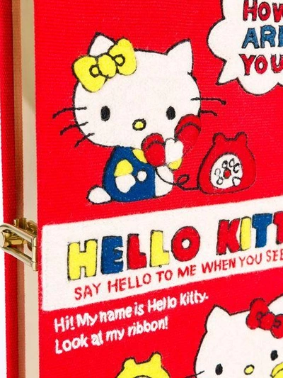 Shop Olympia Le-tan 'hello Kitty Book' Clutch - Red