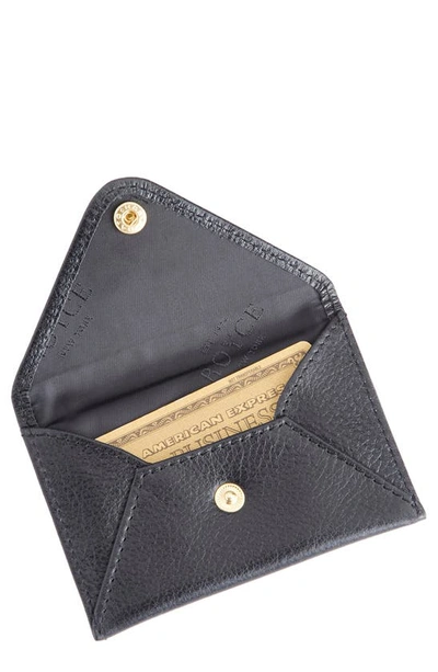 Royce New York Personalized Envelope Card Holder In Black - Gold Foil