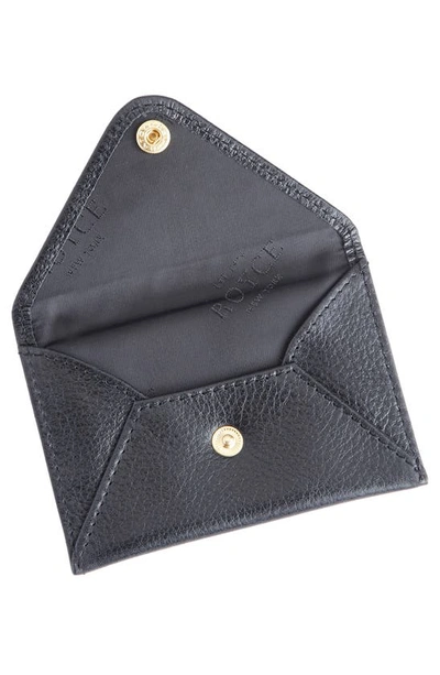 Royce New York Personalized Envelope Card Holder In Black - Gold Foil