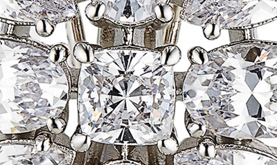 Nadri Shine On Button Stud Earrings In Rhodium