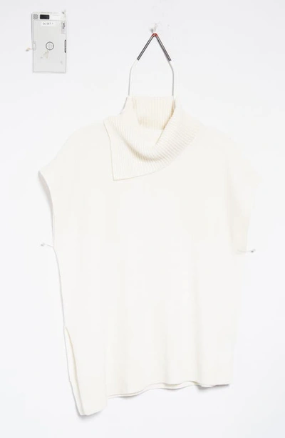 Shop Allsaints Whitby York Wool & Cashmere Sleeveless Sweater In Chalk White