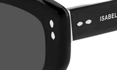 Shop Isabel Marant 52mm Round Sunglasses In Black Grey