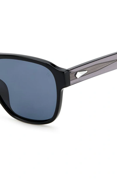 Shop Rag & Bone 54mm Rectangular Sunglasses In Black / Grey