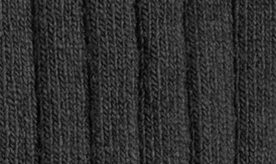 Shop Stems Luxe Merino Wool Blend Crew Socks In Black