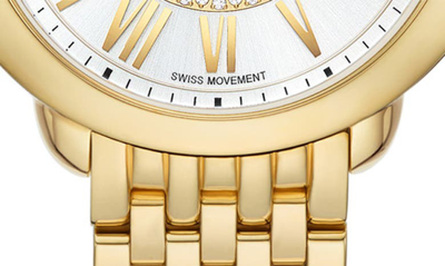 Shop Michele Serein Mid Diamond Watch, 36mm In Gold
