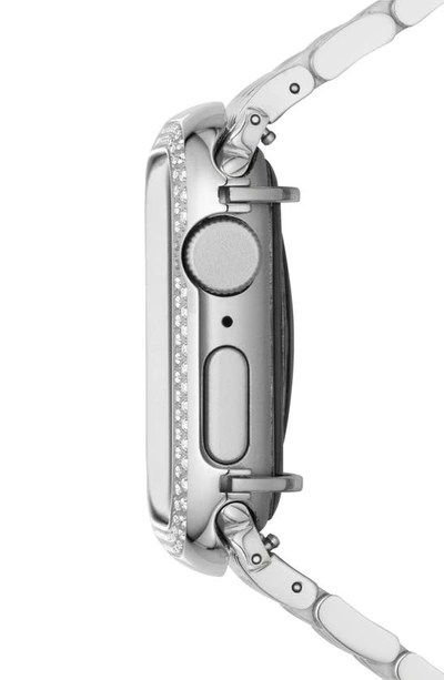 Shop Michele 41mm Apple Watch® Case Attachment In Stainless Steel