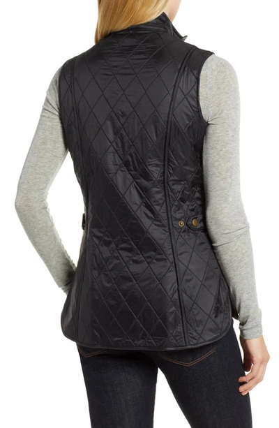 Barbour Wray Quilted Gilet W/ Fleece Lining In Black