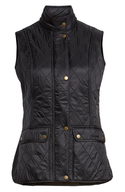 Shop Barbour Wray Fleece Lined Vest In Black