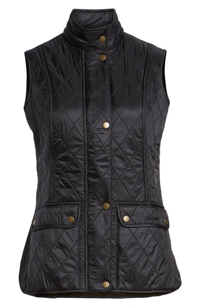 Barbour Wray Quilted Gilet W/ Fleece Lining In Black