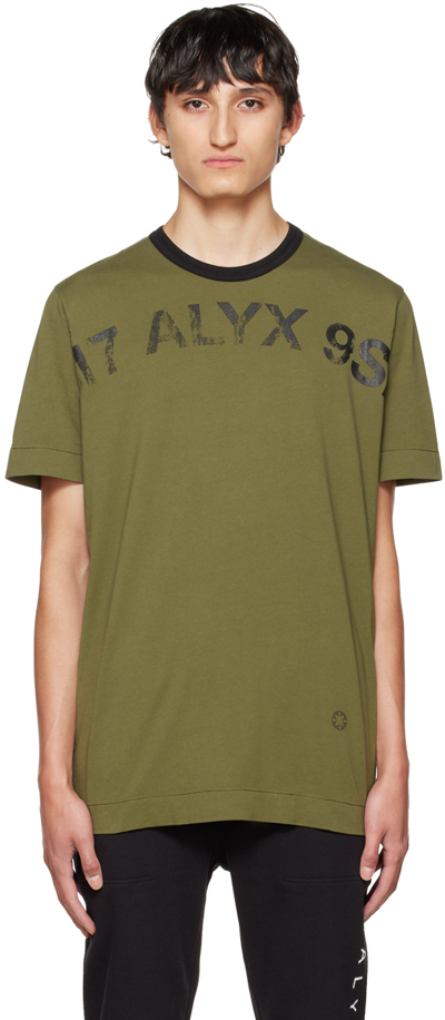 Alyx Green Graphic T-shirt In Military Green